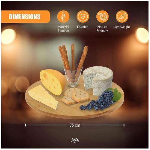 Подлога за сервирање бамбус EH 784610460 35cm lazy susan