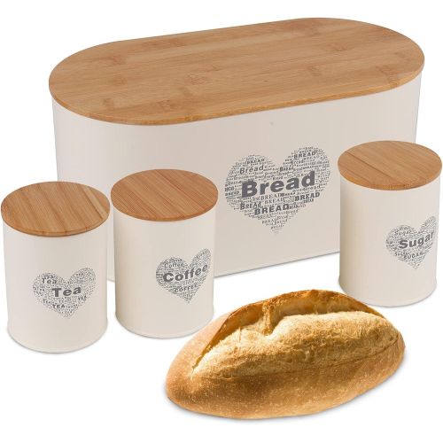 Кутија за леб со 3 контејнери за зачини WL-3517