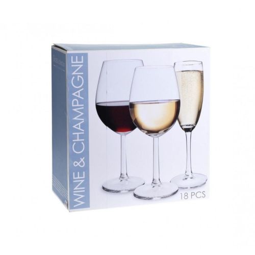 Сет 18 чаши EH CC7000530  6X580ML 6X430ML 6X180ML