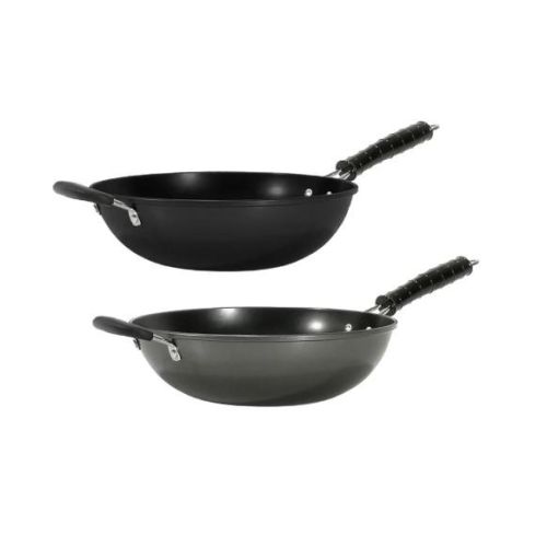 Вок тава од јаглероден челик Gusto Casa 661102 34cm