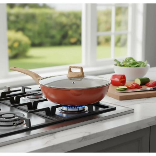 Тава со капак од кован алуминиум Gusto Casa 572205 30цм Crazy Wood