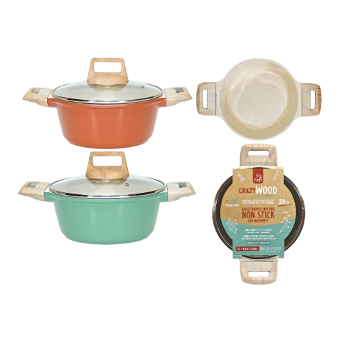 Тенџере од кован алуминиум Gusto Casa 572208 20cm crazy wood