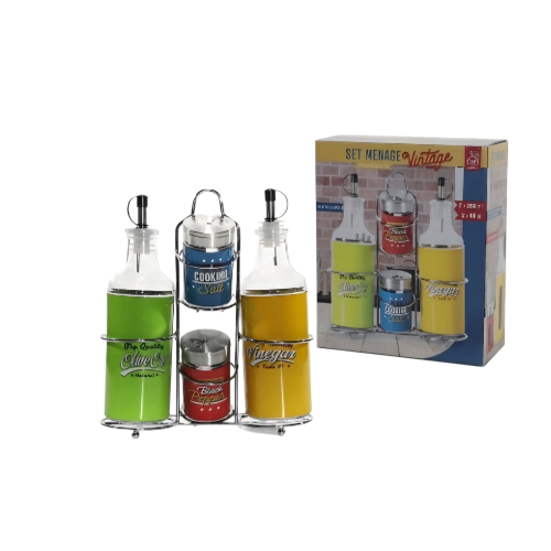 Сет за масло оцет и сол Gusto Casa 703243